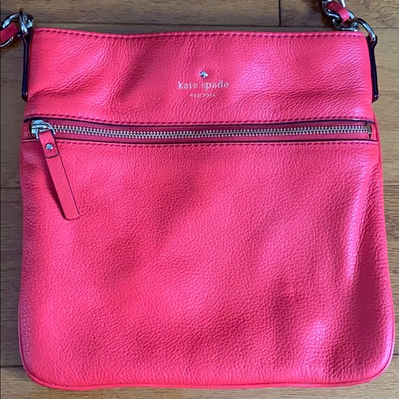 Kate Spade cobble leather coral bag - Picture 3 of 8